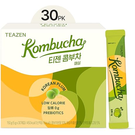 TEAZEN Original Kombucha Tea with Korean Plum Flavor