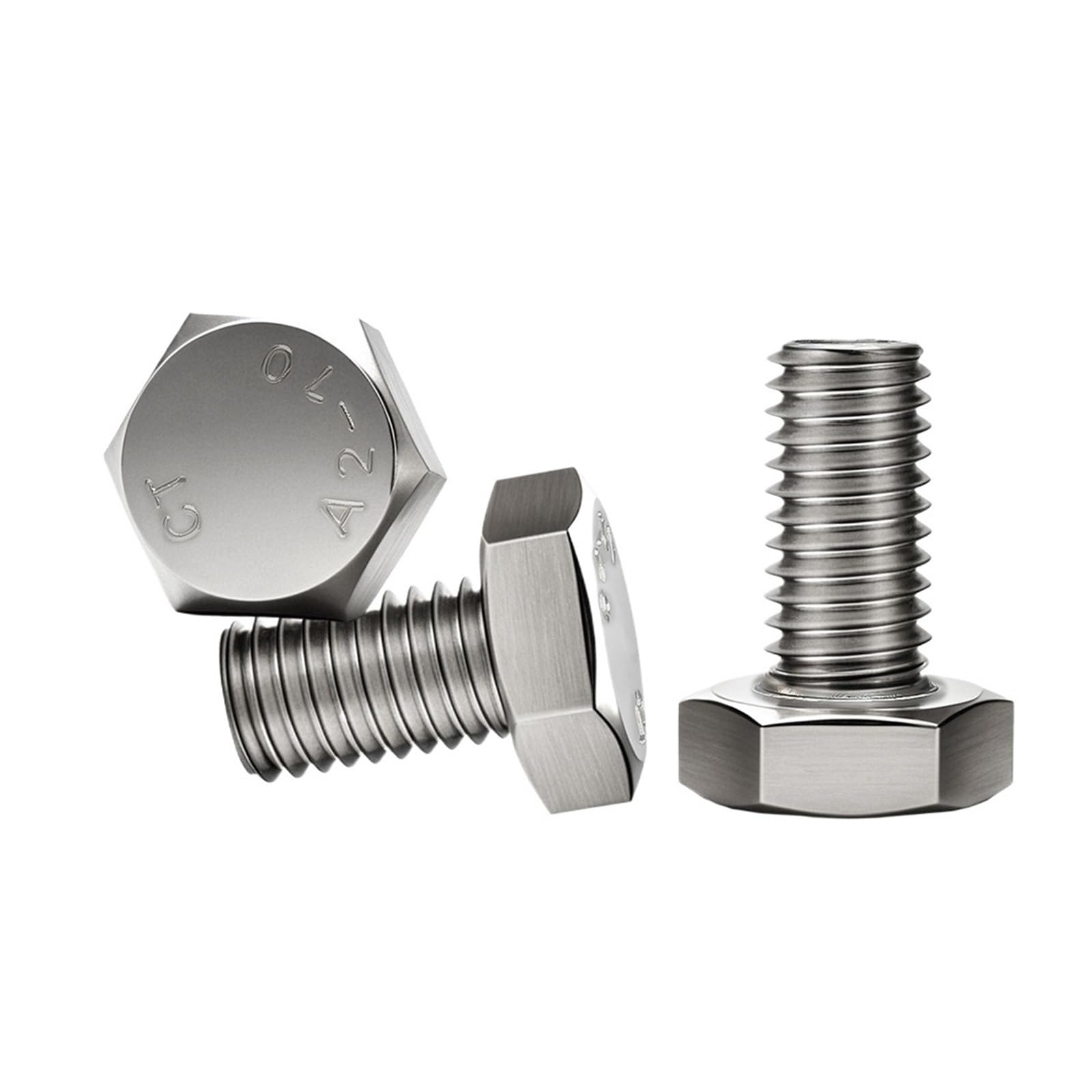 MUHUO Flanged hexagon bolt, Metalworking Machine Screws External Hex Bolts Metric Thread 304 Strainless Steel Hexagon M3 M4 M5 M6 M8 M10 M12(60mm,M4(30Pcs))
