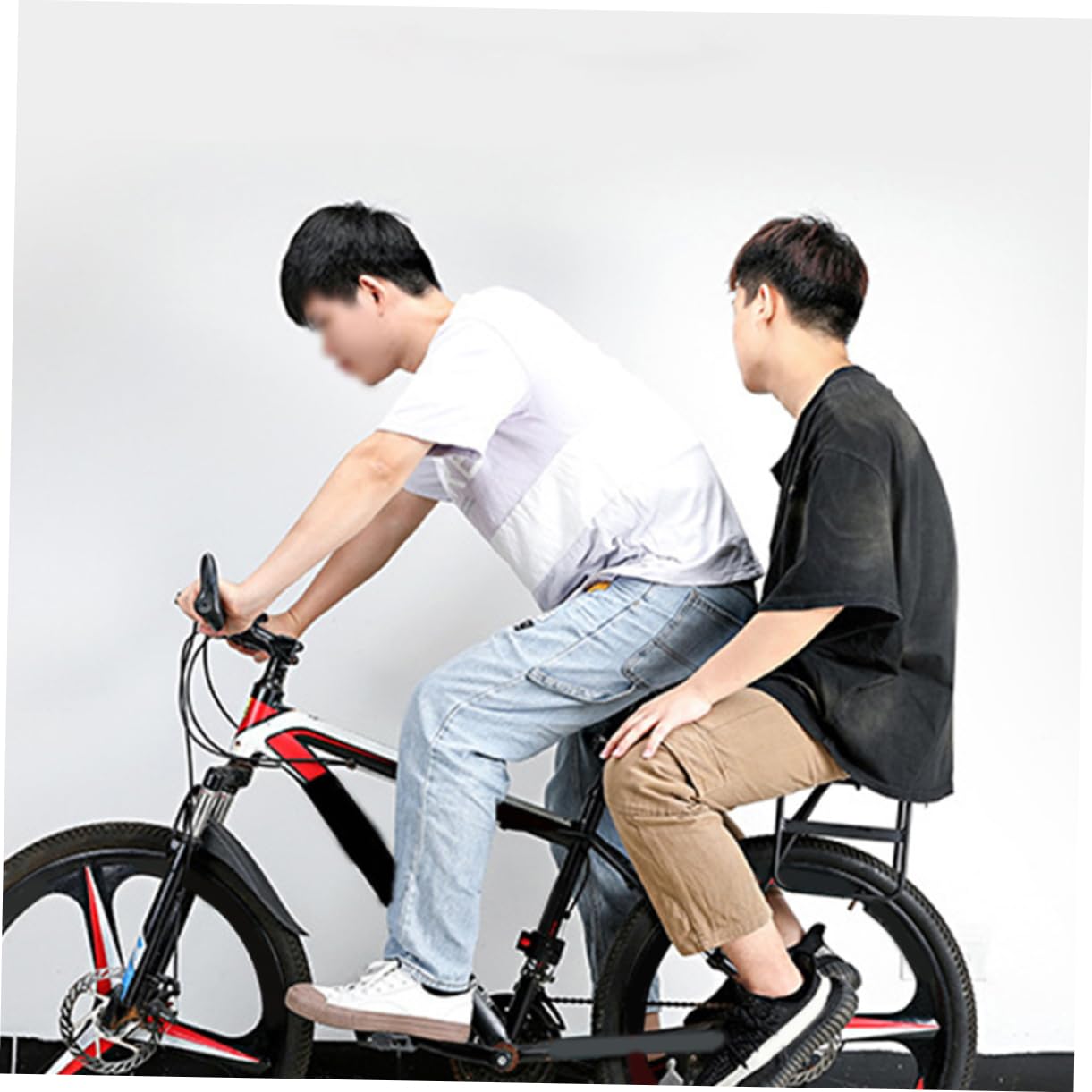 Hemoton Bike Rack Basket Practical Rear Carrier for Mountain Road Disc Brake Folding Bikes Aluminum Alloy Construction