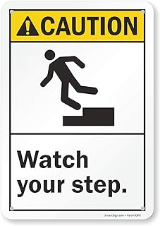 SmartSign - S-6418-PL-10 “Caution - Watch Your Step†Sign | 7