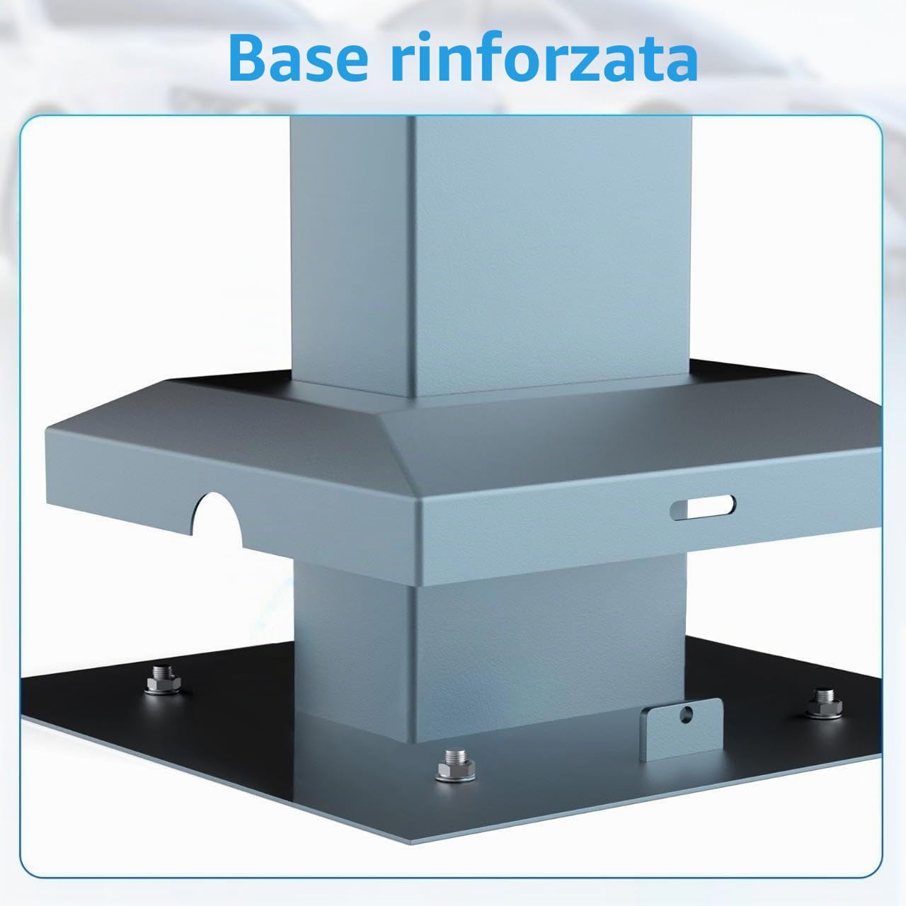 Supporto di Montaggio Pied Eiffel - Pedestal Single per Wallbox di Ricarica EV eMobility