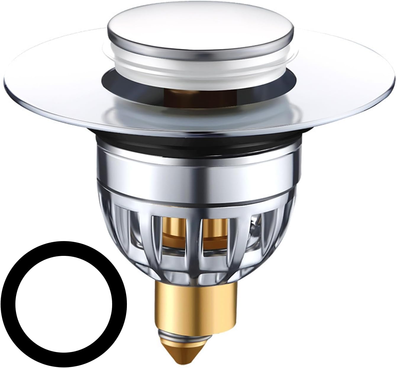 GWAWG Universal Bathroom Sink Plugs Replacement Pop Up Sink Hole Plug Cover with Strainer Sink