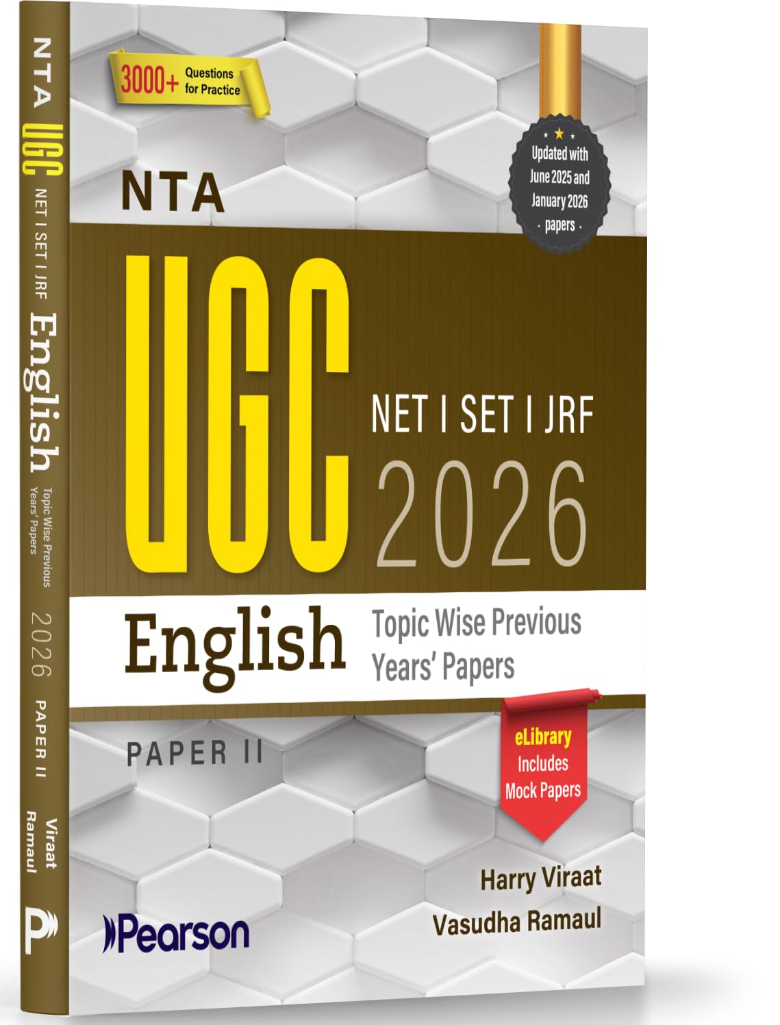 Pearson UGC NET English Paper 2 Previous Years Papers | For NET/SET/JRF | Solved 2004–2026 PYQs, Topic & Author-wise, Literary Theory, Criticism & Mock Tests (UGC preparation series 2026)