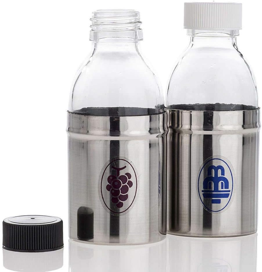 Holyart Cruets with Hermetic lid, Water and Wine 30 ml