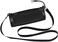 Vista 4 de Funda de silicona para JBL FLIP 5 impermeable portátil Bluetooth altavoz, cubierta de goma suave de gel, bolsa de almacenamiento de viaje con correa