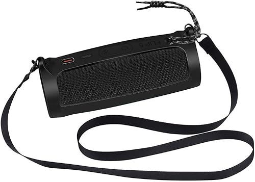 Miniatura 4 de Funda de silicona para JBL FLIP 5 impermeable portátil Bluetooth altavoz, cubierta de goma suave de gel, bolsa de almacenamiento de viaje con correa