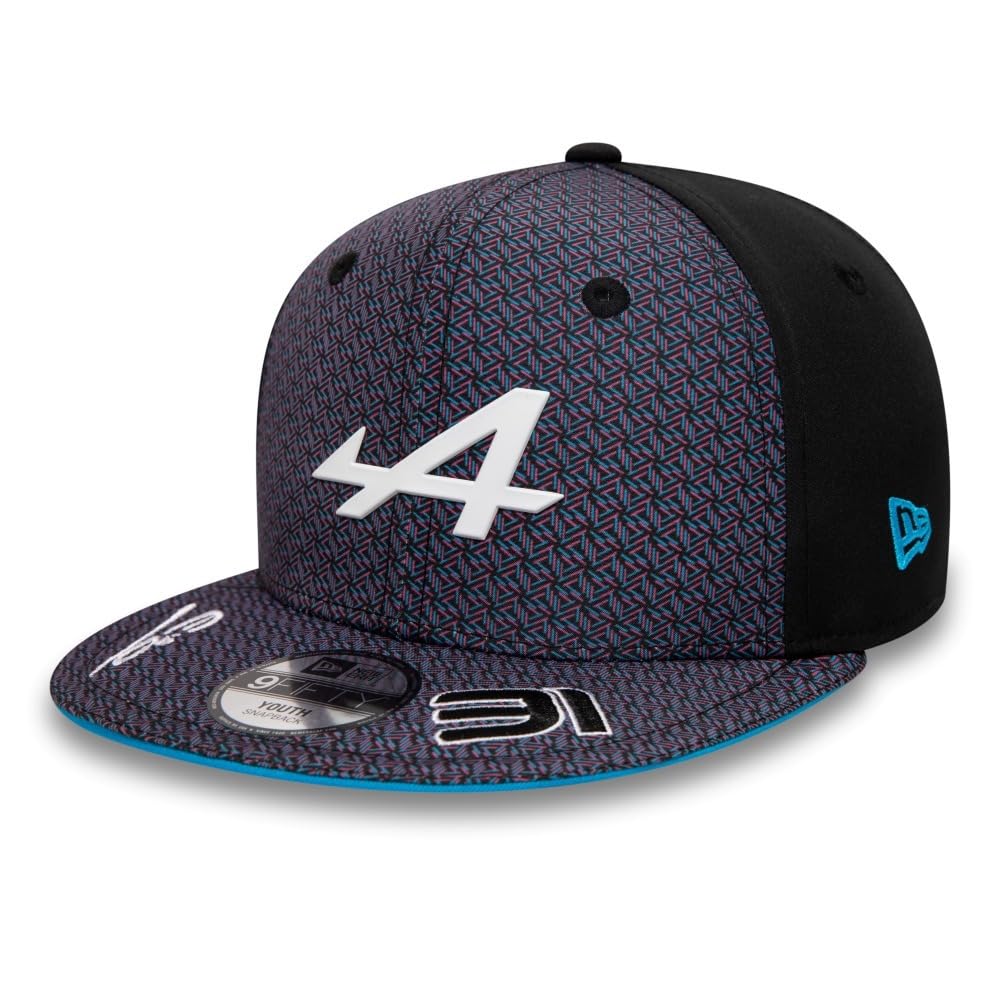 Alpine 2023 Team Driver Estaban Ocon 9Fifty Pre Curve Kids - czarny, Czarny