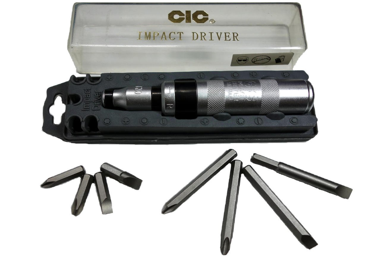 CIC CS-6348SPX 1/2-Inch Drive Manual Impact Driver Set, 10-Piece