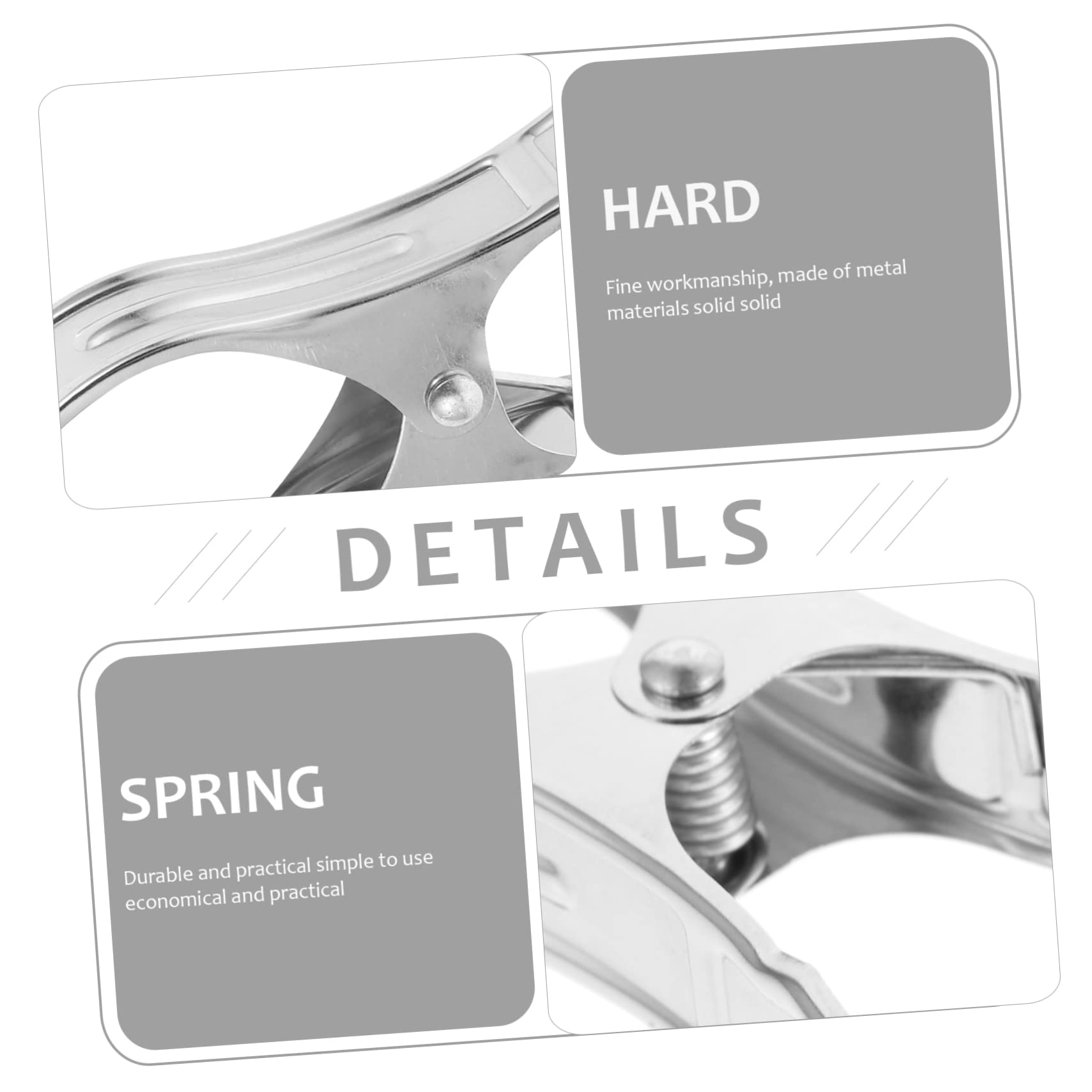 CIYODO 20pcs Stainless Steel Garden Netting Clips Heavy Duty Sunshade Net Clips for Plants