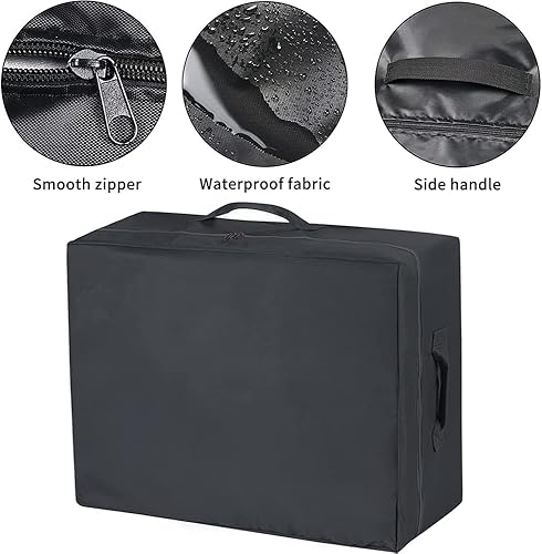 Miniatura 5 de Skyour - Funda de transporte para colchón de tres pliegues, impermeable, plegable, de espuma viscoelástica, estrecha, tamaño individual, bolsas de