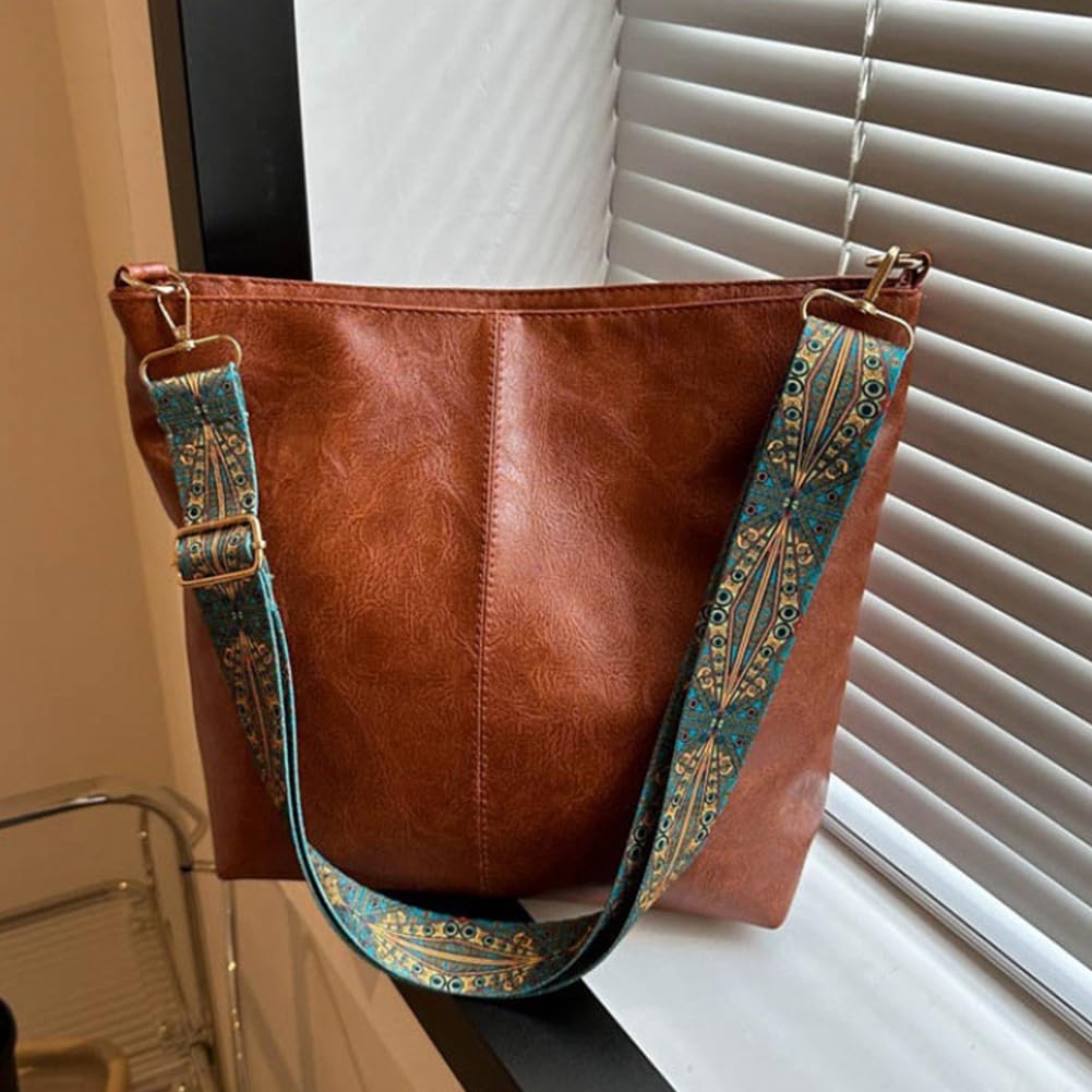 Borsa A Tracolla Hobo Donna In Pelle Vegana Con Portafoglio Incluso E 2 Cinghie Regolabili, Antifurto, 30x9x26.5 Cm