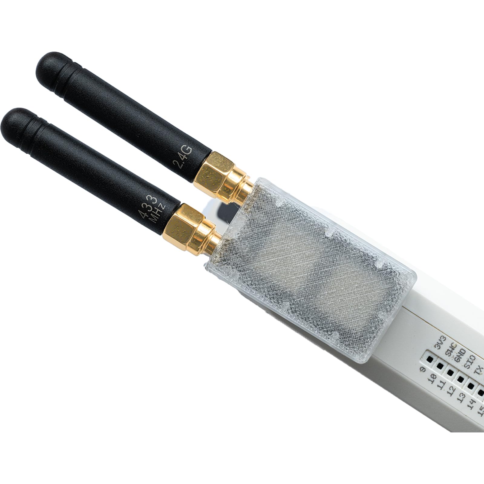 Dispositivo RF 2 en 1 para Flipper Zero, módulo inalámbrico ultra compacto NRF24 + CC1101, 2.4GHz y 433MHz, alto rendimiento, interruptor automático, Plug & Play (compatible con firmware