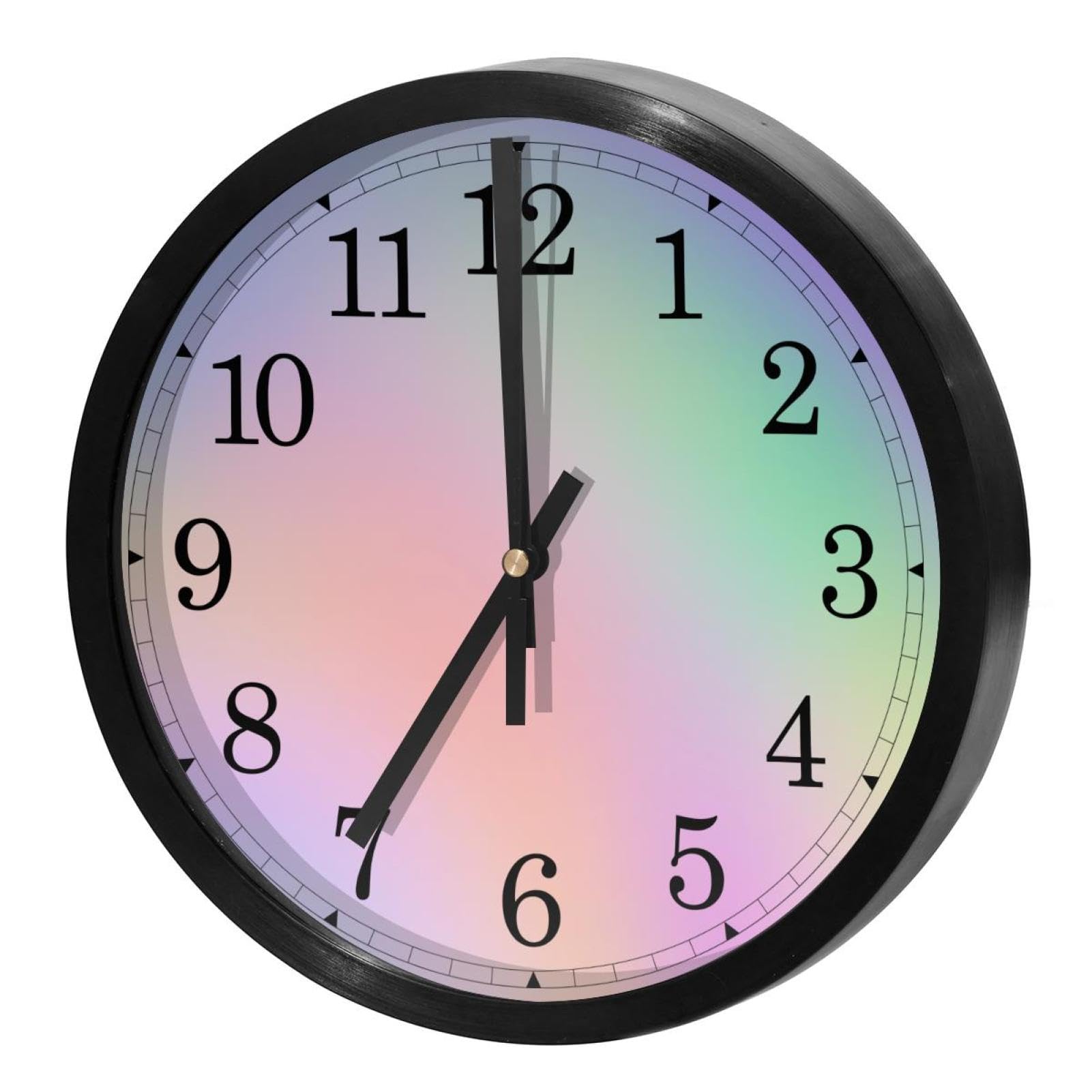 Horloge murale silencieuse à quartz tie-dye pour en finir avec le tic-tac agaçant