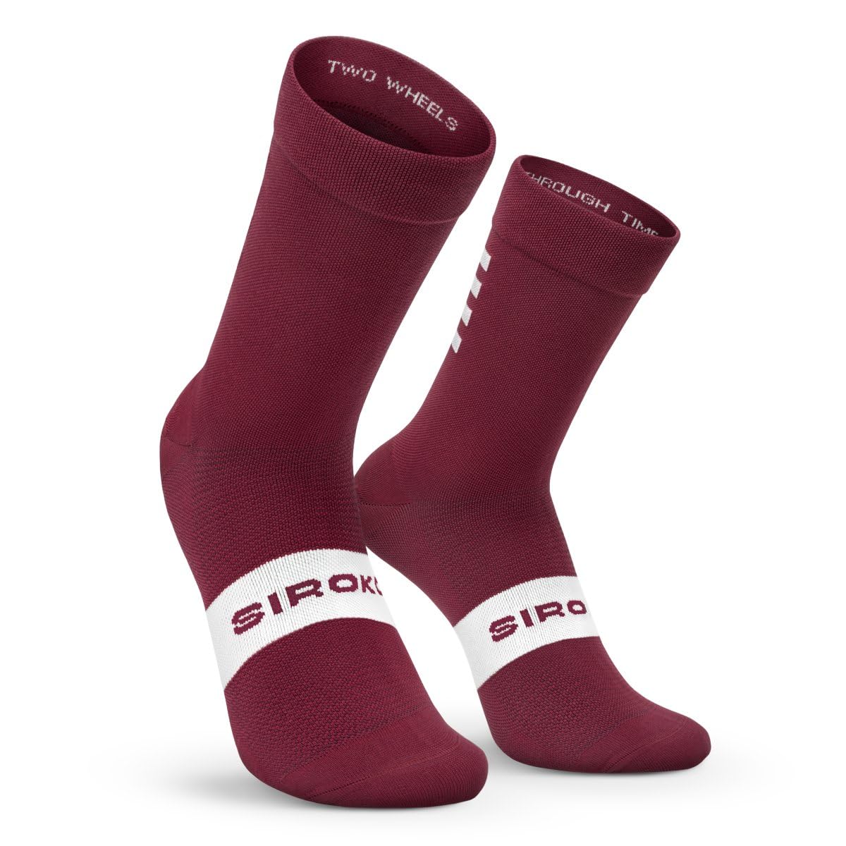 SIROKO - Calcetines de Ciclismo S1 Maroon Volata - XL-​XXL - Burdeos