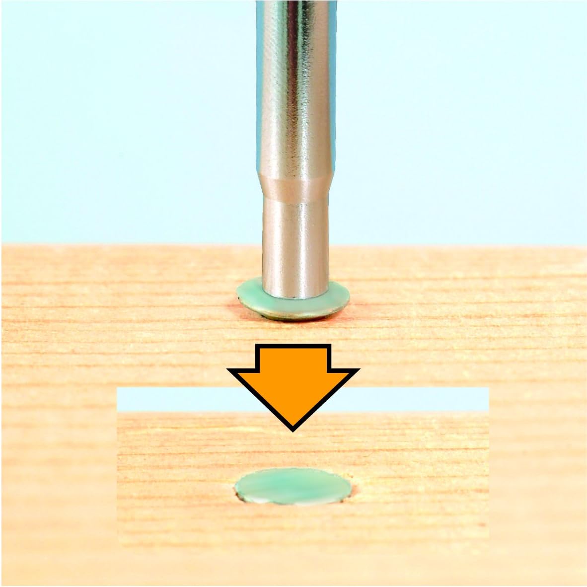 Ichinen Access (Formerly Ichinen Mitsumo) Strong Tool Hammer Punch, 2-Way, Double Patchin, L Type 5432