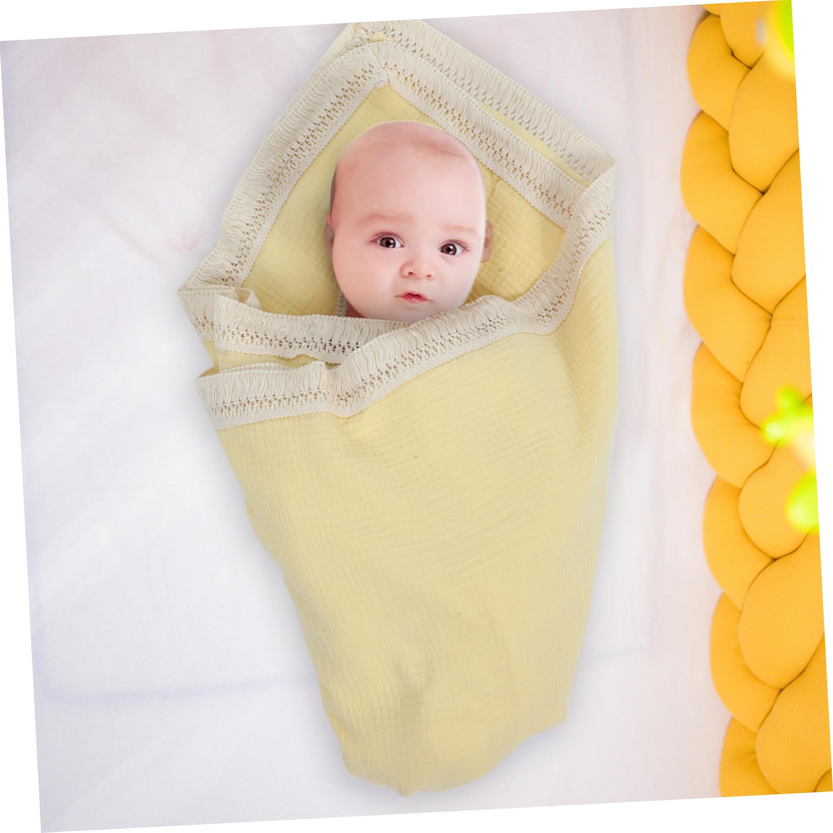 HANABASS 5 Coperta Ragazzo in Mussola e Confortevole Ananas per Neonate e Ragazzo Avvolgibile e Traspirante per Mantenere