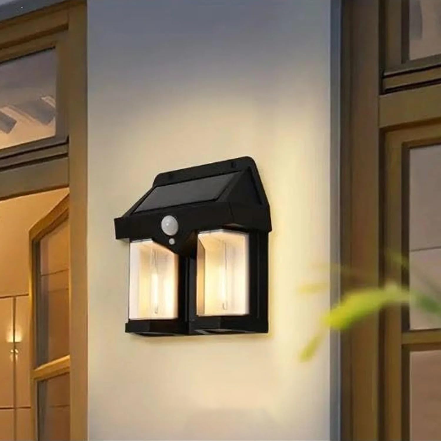Oblivion Solar Wall Lights Outdoor | Solar Lamp with Sensor | Solar Wall Lantern | Solar Panel and 3 Modes Light | Waterproof Wireless Solar Outdoor Lights | Solar LED Lamp for Home (1pc)-image-20
