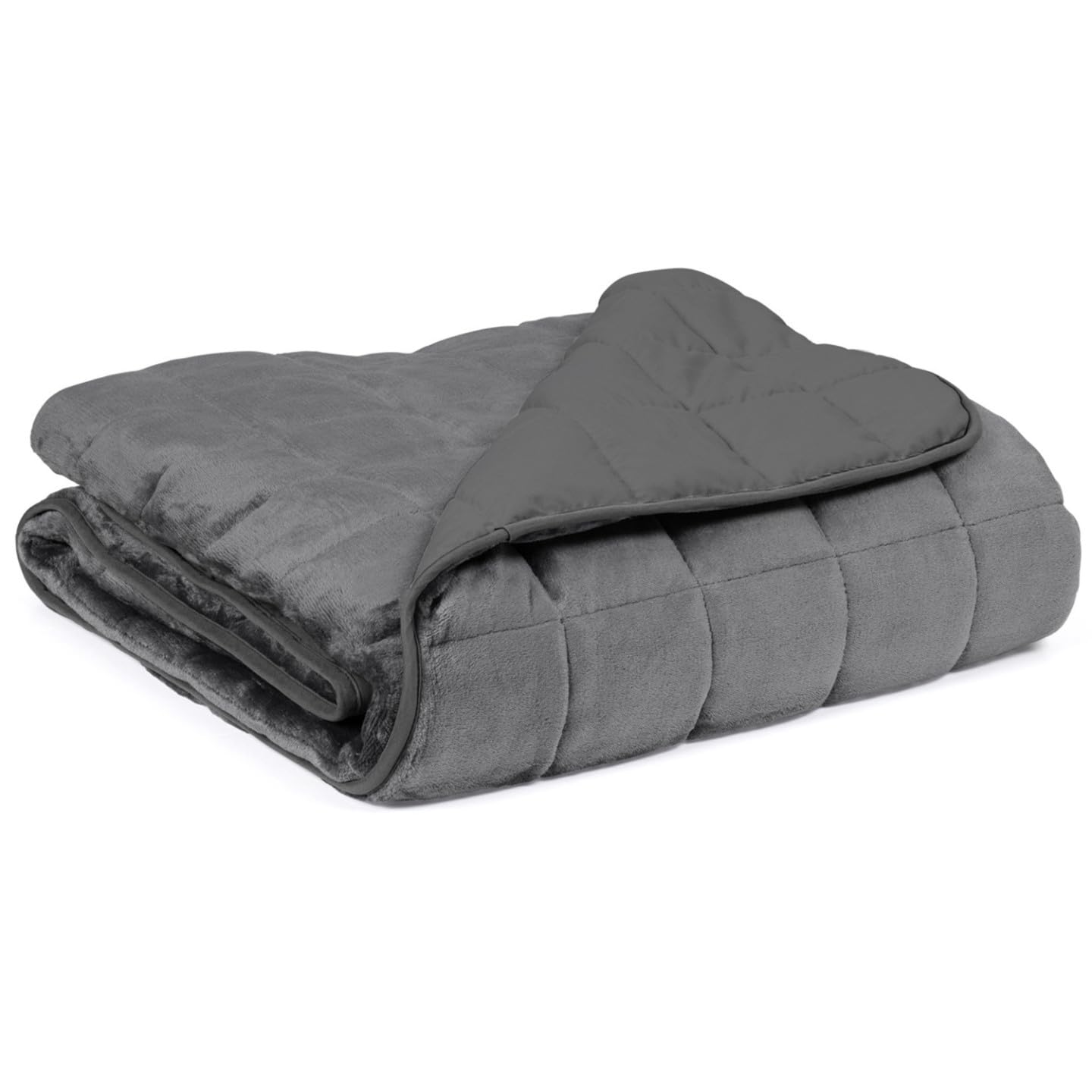 IDMarket Celeste - Manta pesada (150 x 200 cm, bicolor, gris claro y gris, 9 kg)