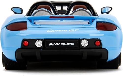 Miniatura 5 de Pink Slips 124 W6 Porsche Carrera GT - Coche fundido a presión, juguetes para niños y adultos (azul claro)