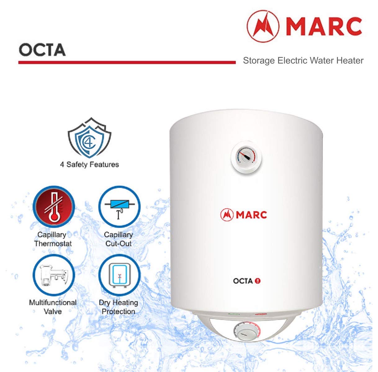 Buy MARC Octa M25 25 L Storage Water Heater Online at Low Prices in India -  Amazon.in