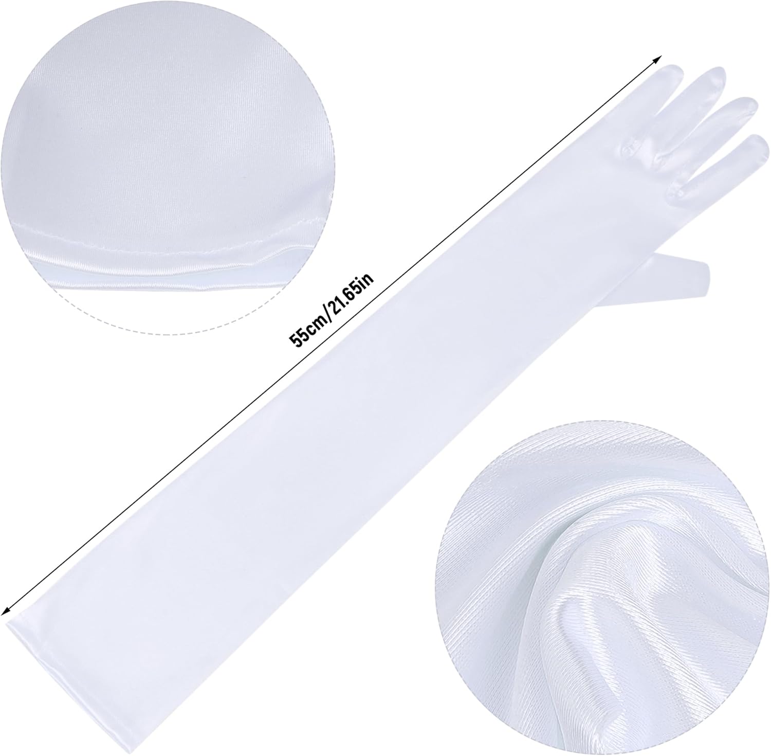 obmwang Women Princess Costume Accessories Princess Headband Long Gloves Thigh High Stockings Choker Set for Halloween Dress Up Party - Image 4