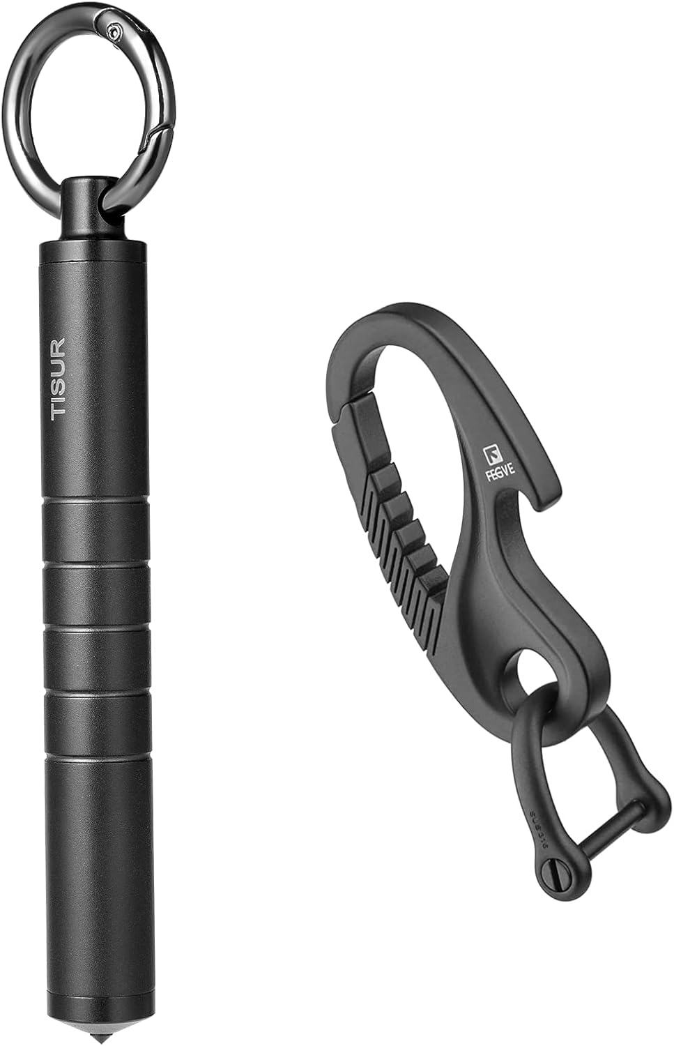 Titanium Carabiner TISUR Keychain Clip, Heavy Duty EDC Carabiner