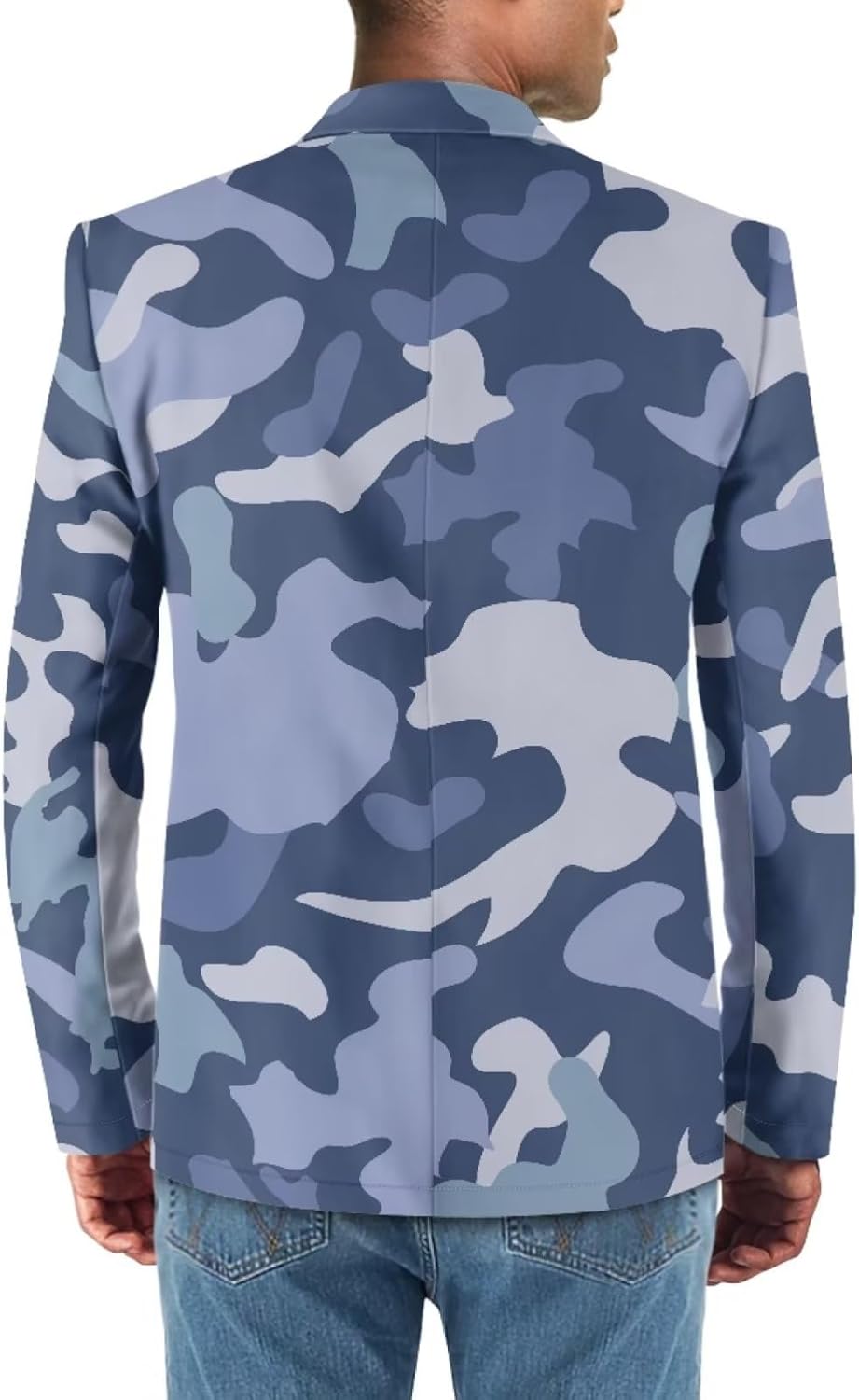 Belidome Men Blazer Jacekt Casual Regular Fit Sport Coat One Button Suit Plus Size S-5XL Lightweight Comfy