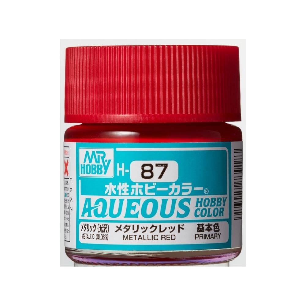 Mrhobby - Aqueous Hob. Col. 10 Ml Metallic Red (Mrh-h-087) - Model building and construction toys (hobbies and creative toys for children)