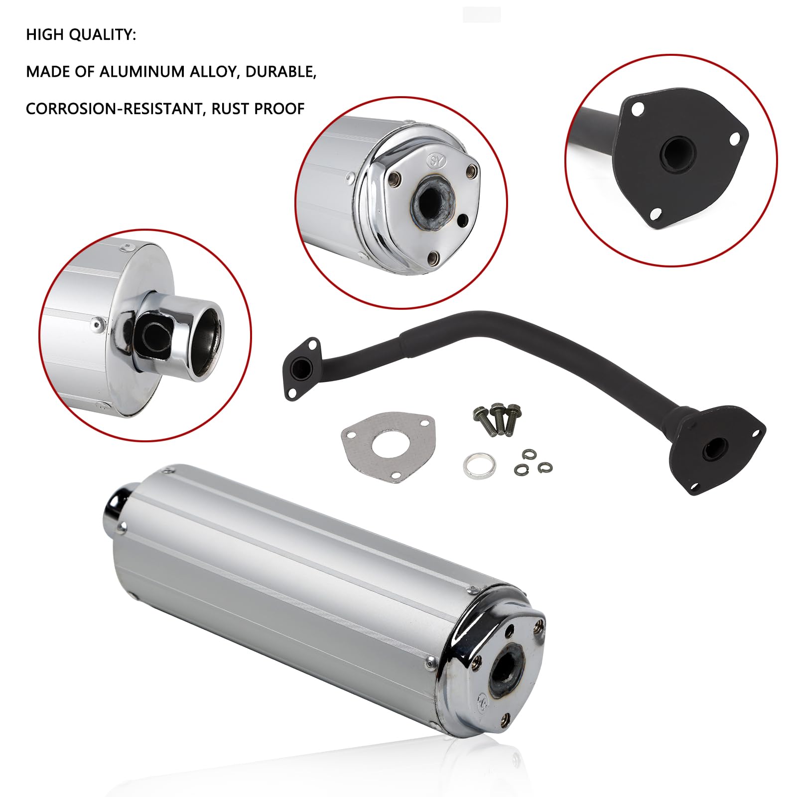 CTHY AEROGEL×LIMONTA PADDED MUFFLER Amazon.com: Minho Motorcycle Exhaust Muffler Assembly in