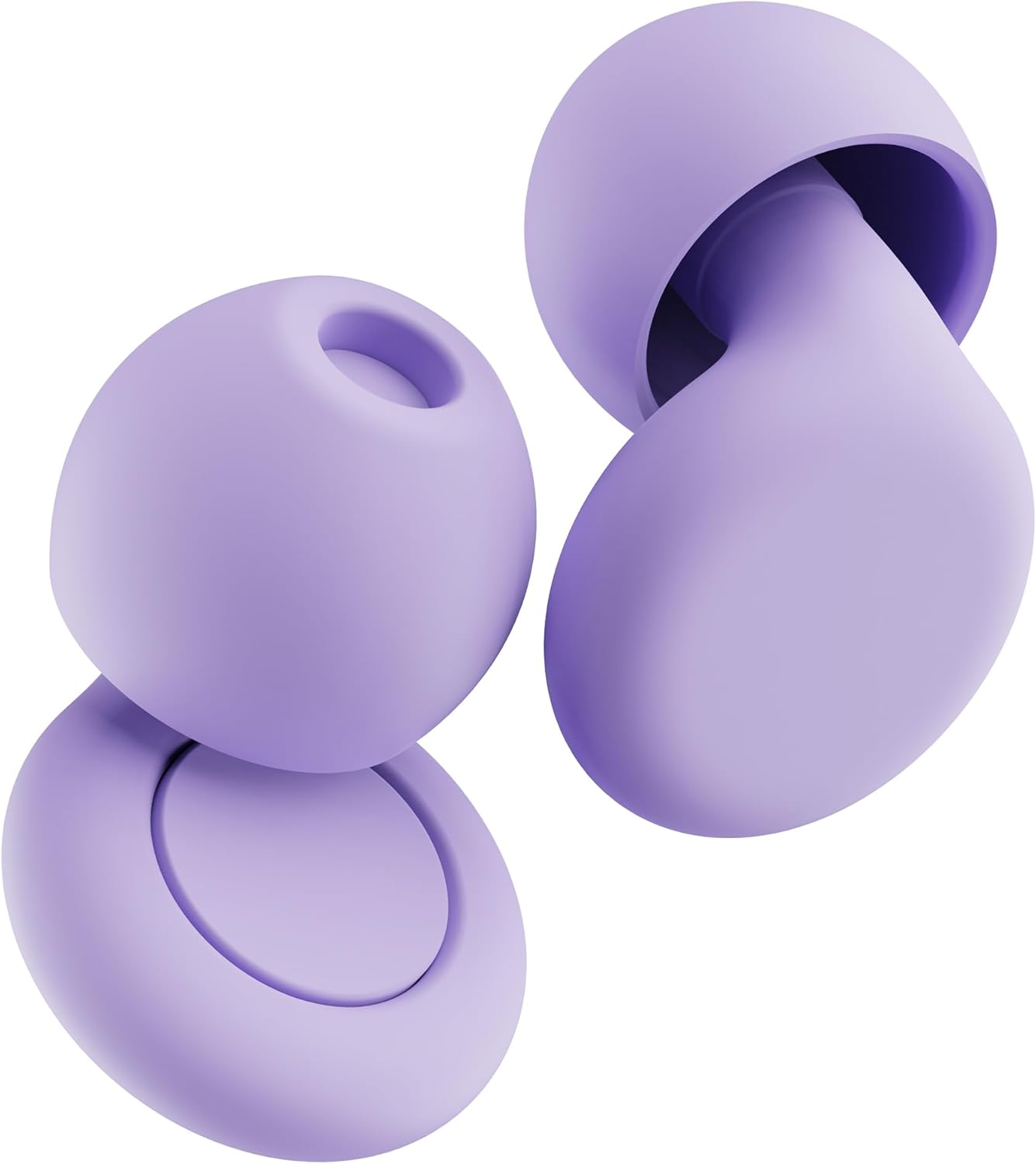 Product image of OPEIIN Ear Plugs for Sleep Purple - Flexible Silicone for Superior Hearing Protection, Ultra-Soft Reusable Noise-Reducing Earplugs for Sleep, Focus, Travel | Custom Fit with 8 Tips in XS/S/M/L | 28dB