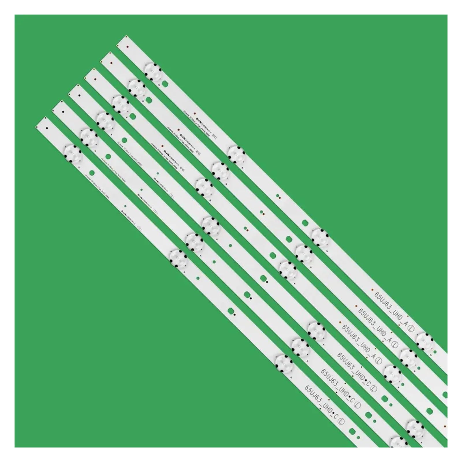 eufeifeiegds 12 Teile/satz led-hintergrundbeleuchtung streifen for 65UJ6300 65UJ630V 65UJ634V 65UJ5500 65UK6100 Innotek 17Y 65inch_A SSC 65UJ63_UHD_A BCD