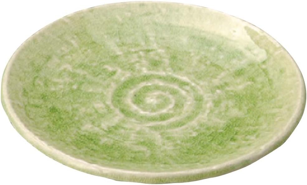 山下工芸(Yamashita kogei) Yamasita Craft 20109-468 Hiwa Penetration Stone Grain 5.0 Round Plate, 6.1 x 6.1 x 0.8 inches (15.5 x 15.5 x 2 cm)