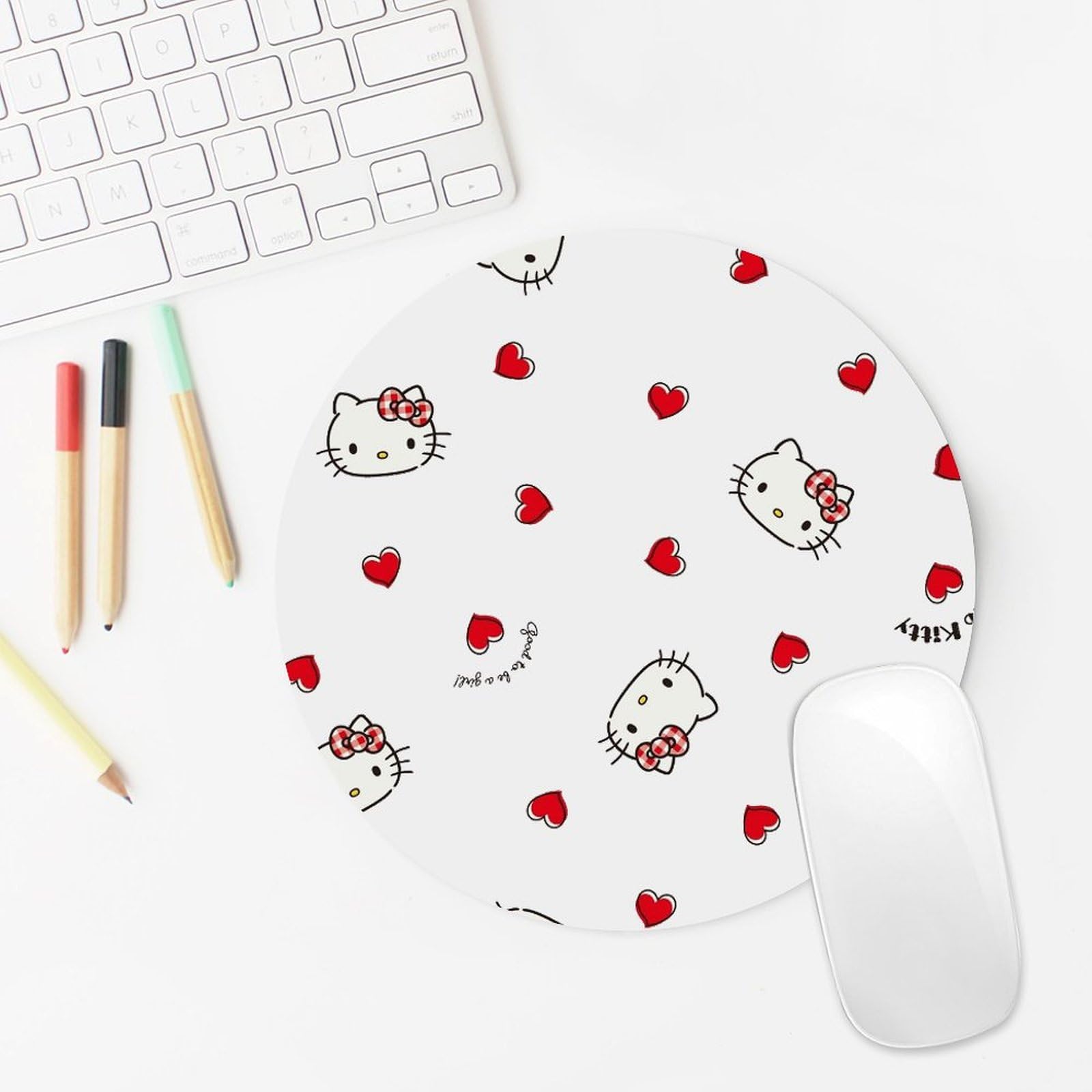 Amazon.co.jp: マウスパッド 丸型 （愛)ハローキティ サンリオ SANRIO 