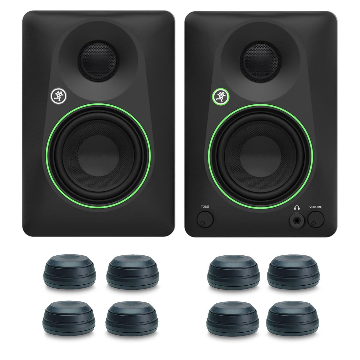Mackie CR3.5BT Aktive 2-Wege Studio-Monitore Bluetooth Lautsprecher mit keepdrum Boxenfüße