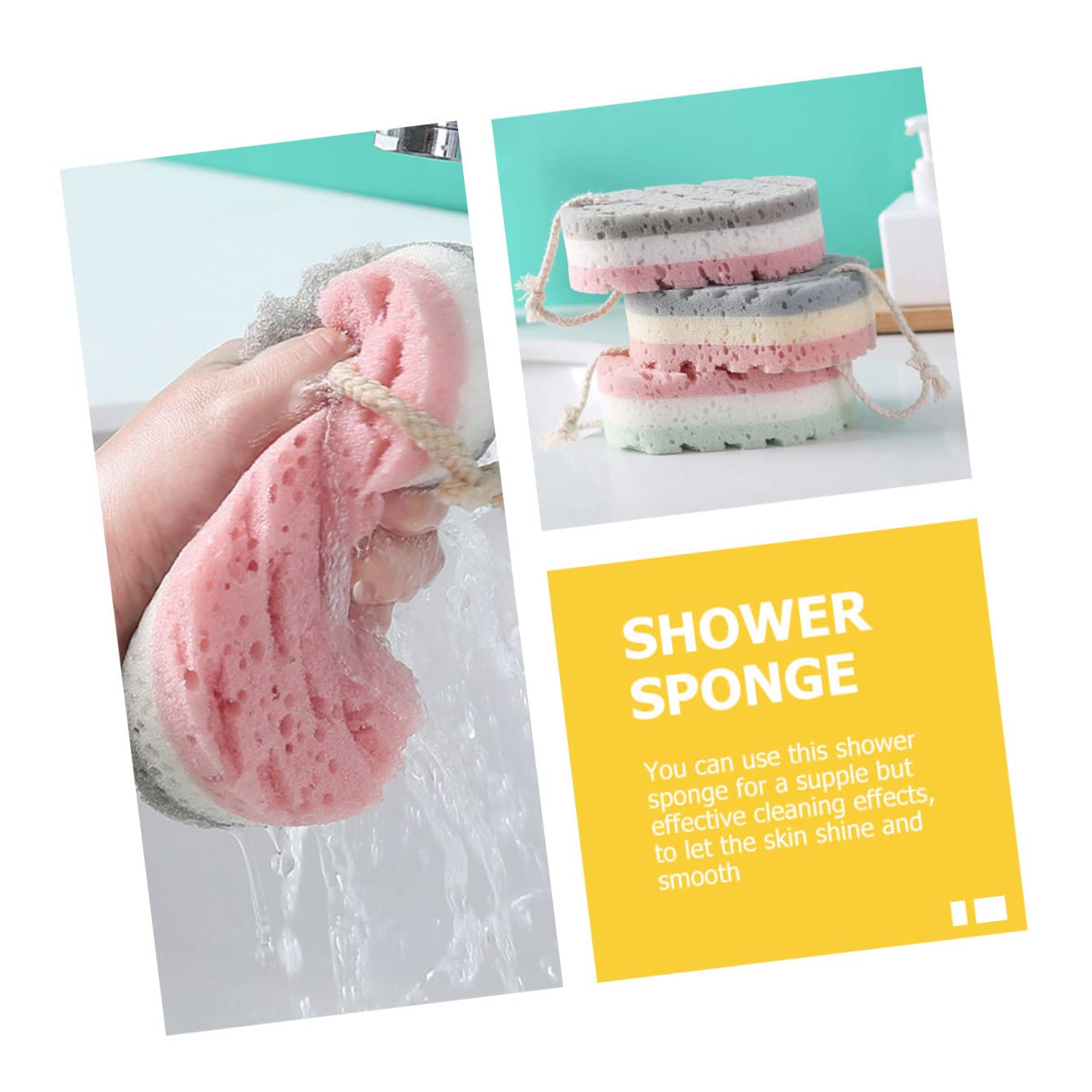 minkissy 30piezas Esponja De Baño Exfoliante Herramienta De Limpieza Corporal Para Esponja y Duradera Para Masaje y Exfoliación De Piel Para Adultos y
