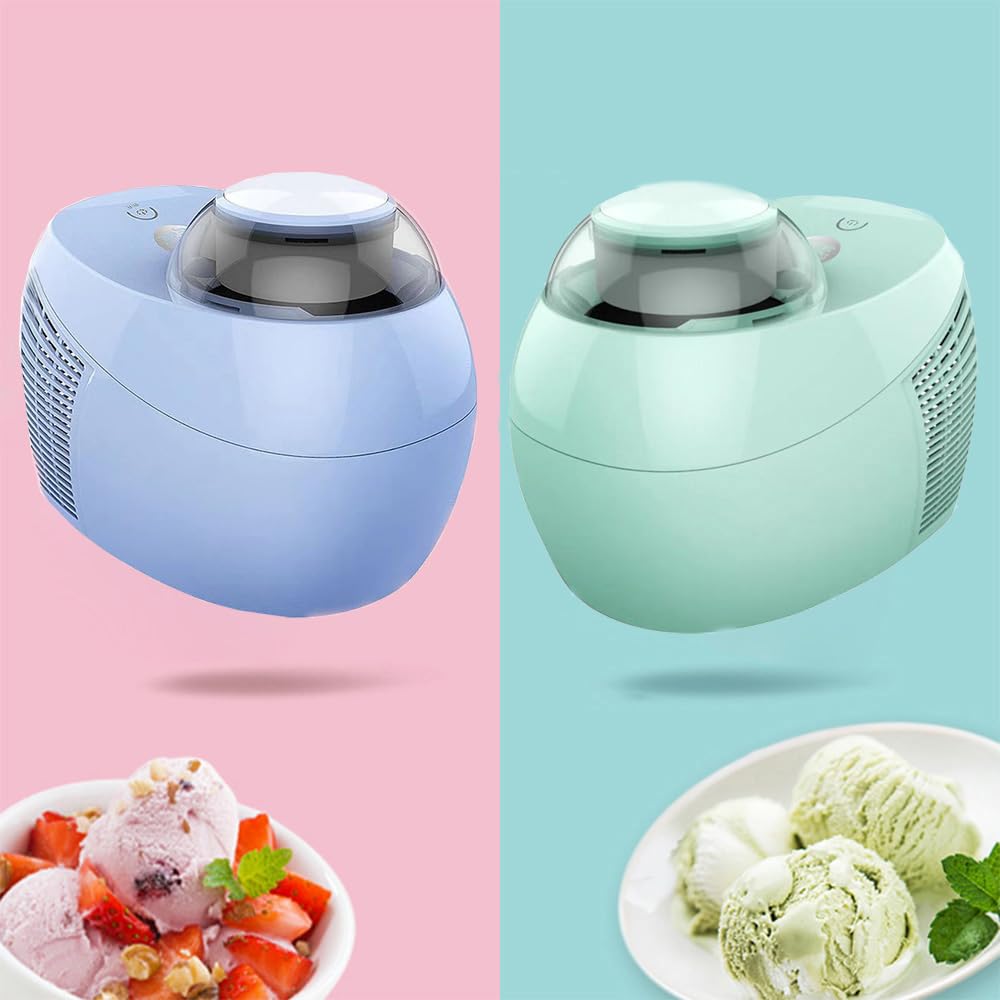Heladera Máquina automática de Helados for el hogar, máquina de Helados de 500ml for niños, máquina de postres de Yogur, congeladores Hacer Helado (Color : B)