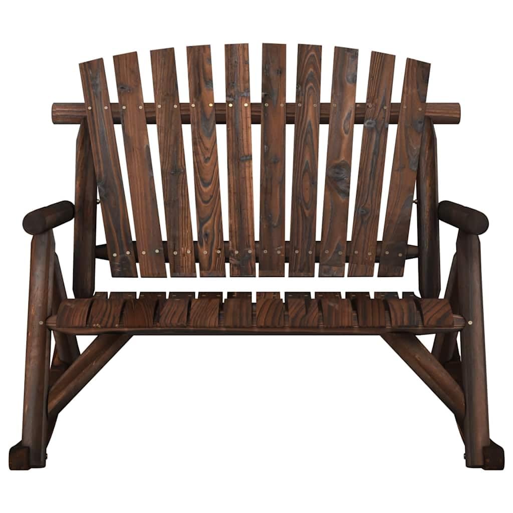 Fengshui Huśtawka ogrodowa 2-osobowa z litego drewna świerkowego 123 x 96 x 102 cm