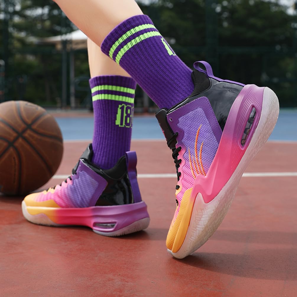 Męskie buty do koszykówki, buty sportowe, amortyzujące wstrząsy, oddychające, do koszykówki, męskie, lekkie buty sportowe, do biegania, antypoślizgowe, sportowe sneakersy, bsk f32, 36 EU