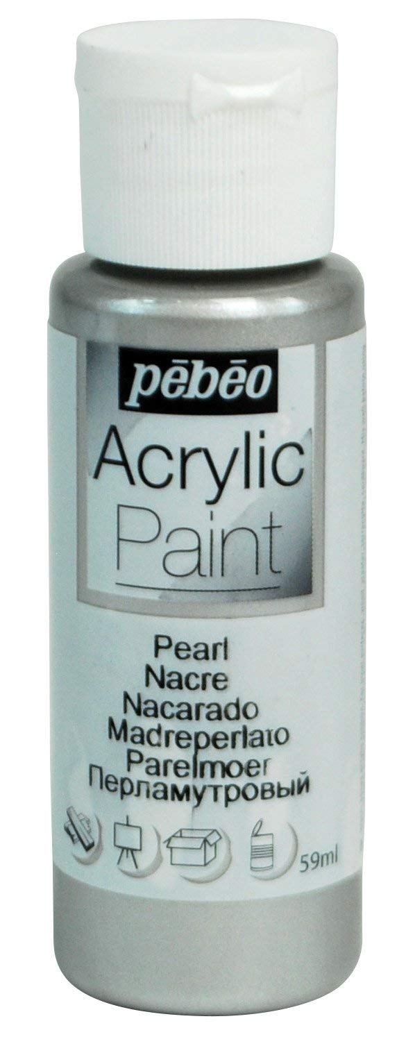 PEBEO Acrylic 59ML Pearl Silver, 3.3 x 3.3 x 10 cm