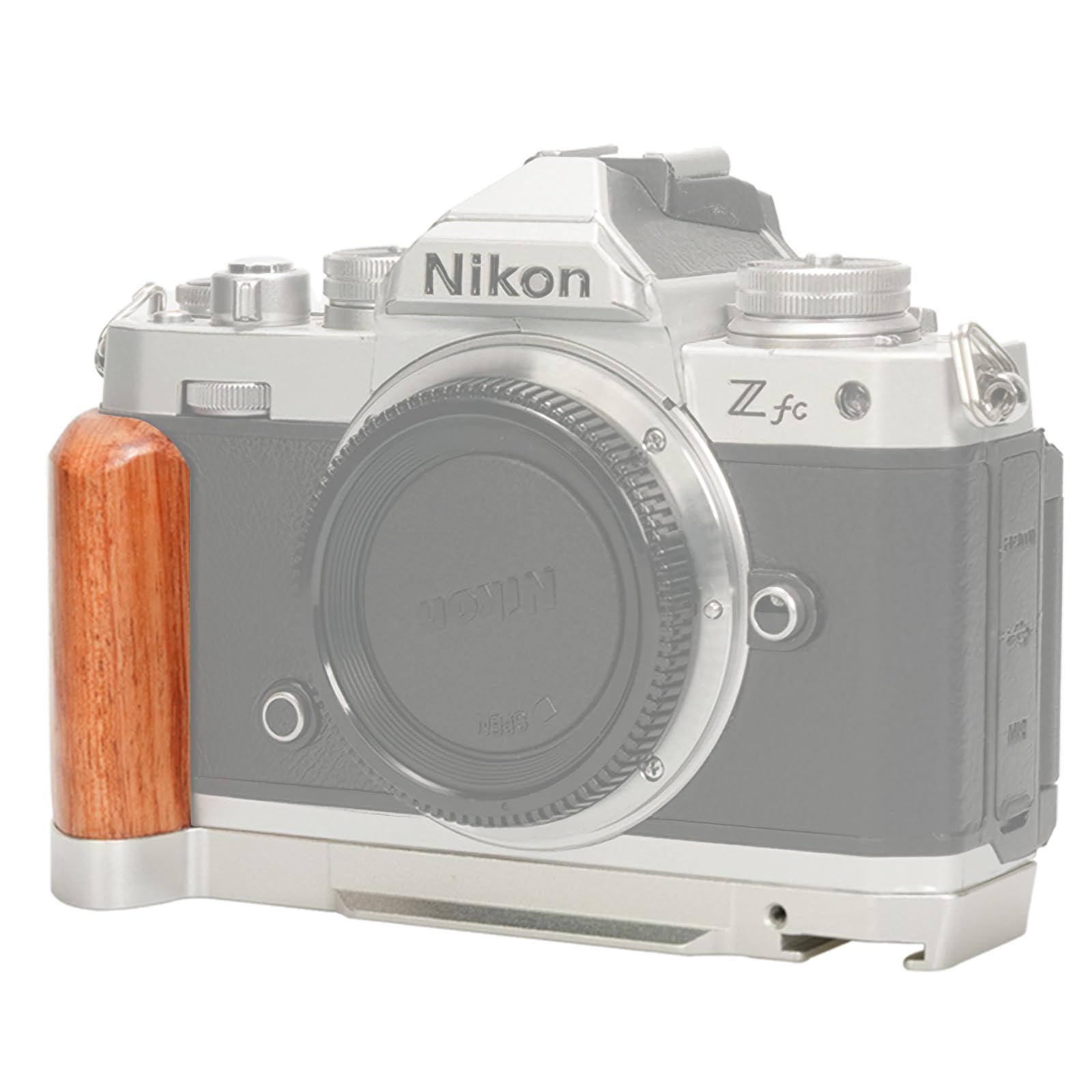 SMALLRIG Z fc Houten Handgreep, L-vormige handgreephouder voor Nikon Z