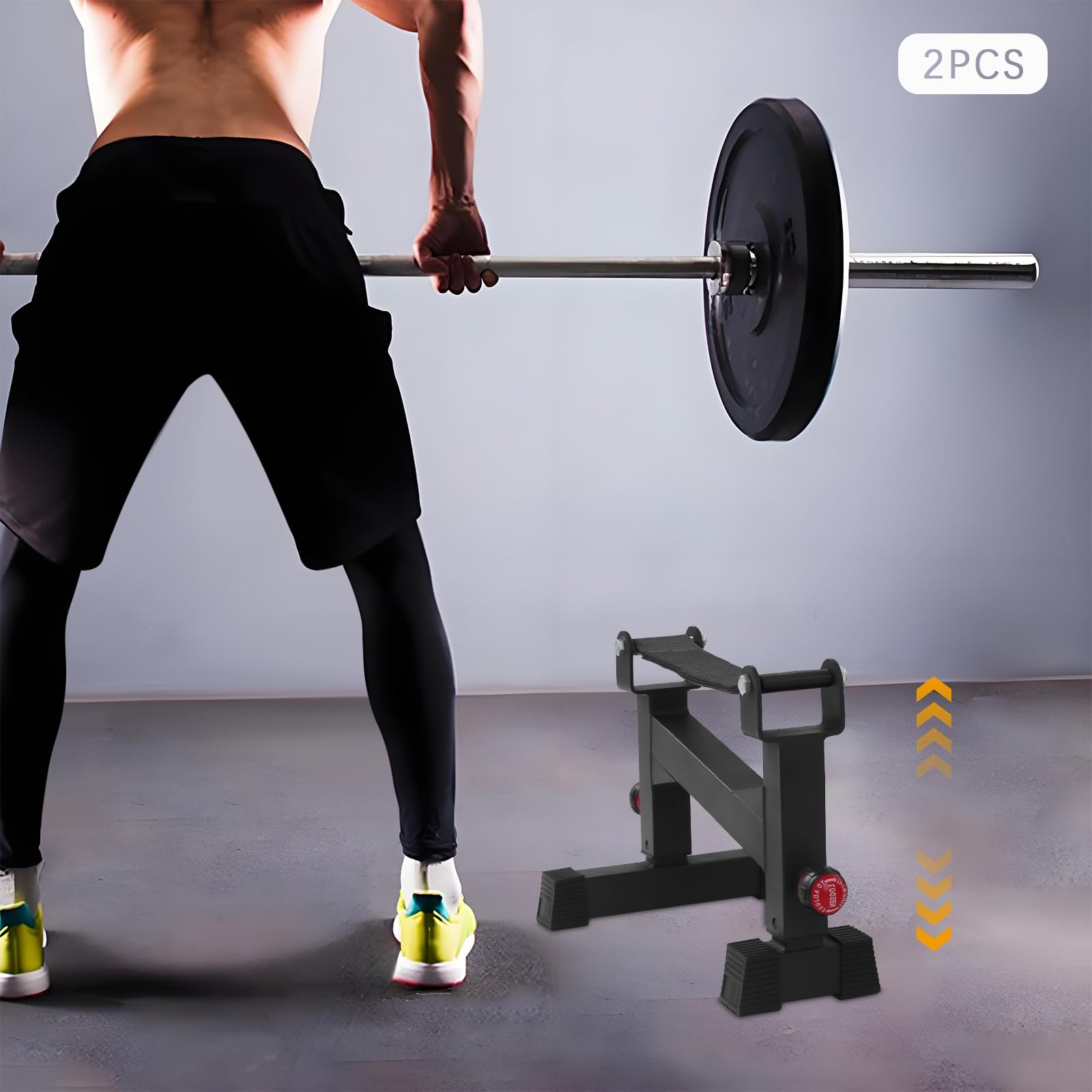 Deadlift Jack stojak na długie hantle – wytrzymały podnośnik do długich hantli, martwy ciąg, regulowana platforma podnoszenia martwego, łatwe obciążenie 300 kg, do domu, studia fitness, podnoszenia