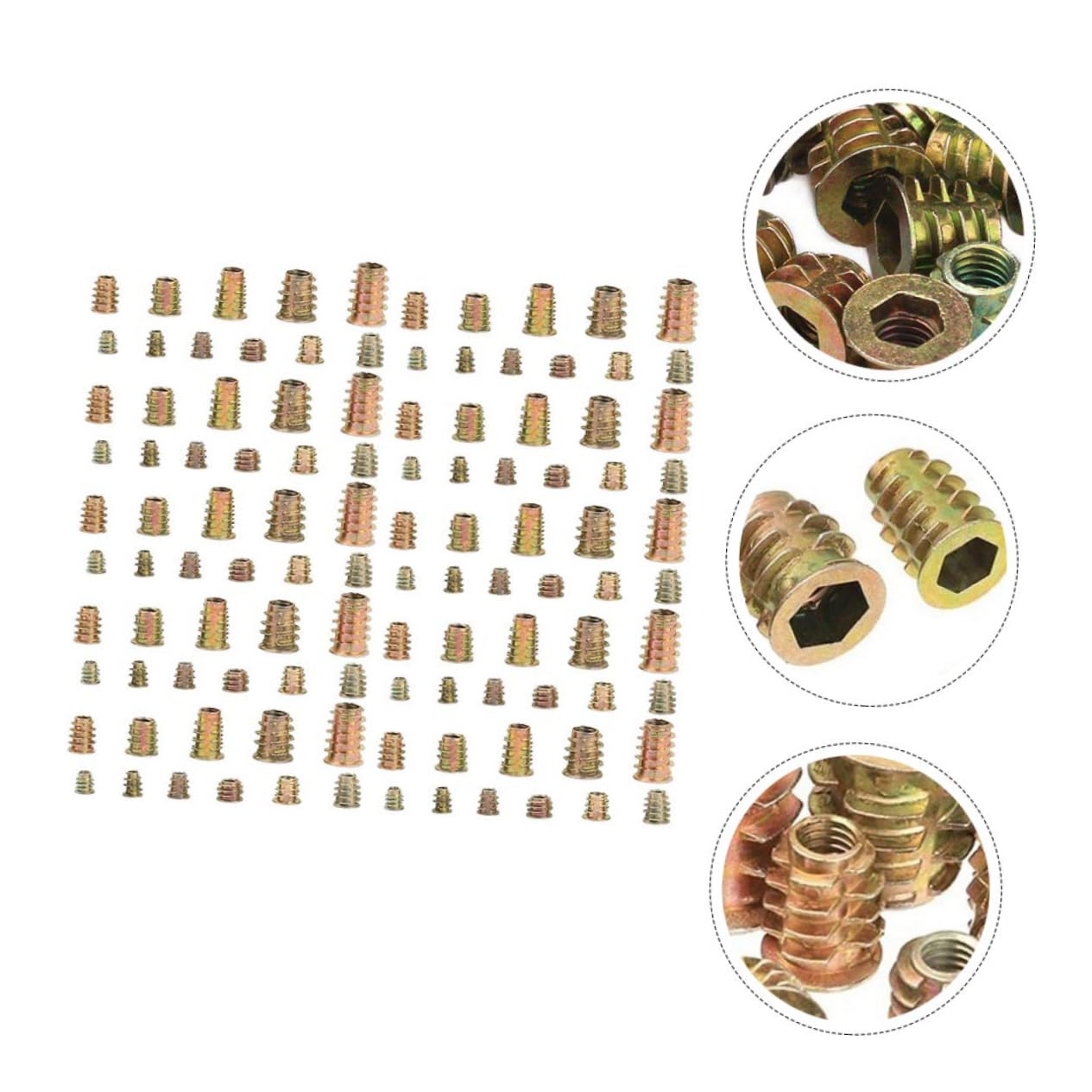 Screw-in Nut Inserts 460pcs Set Drive Furniture Nuts -m10 Replacement for Furniture Bolts