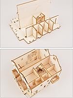 Vista 8 de [YOUNGMODELER] Kits de modelo de montaje de madera de escritorio (casa dúplex)