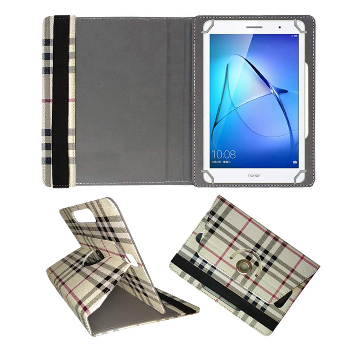Fastway Rotating Leather Flip Case for Honor Mediapad T3 Kobe-L09ahn (8inch) Tablet Cover Stand Cream (B07VR1DZ1C) Amazon Price History, Amazon Price Tracker