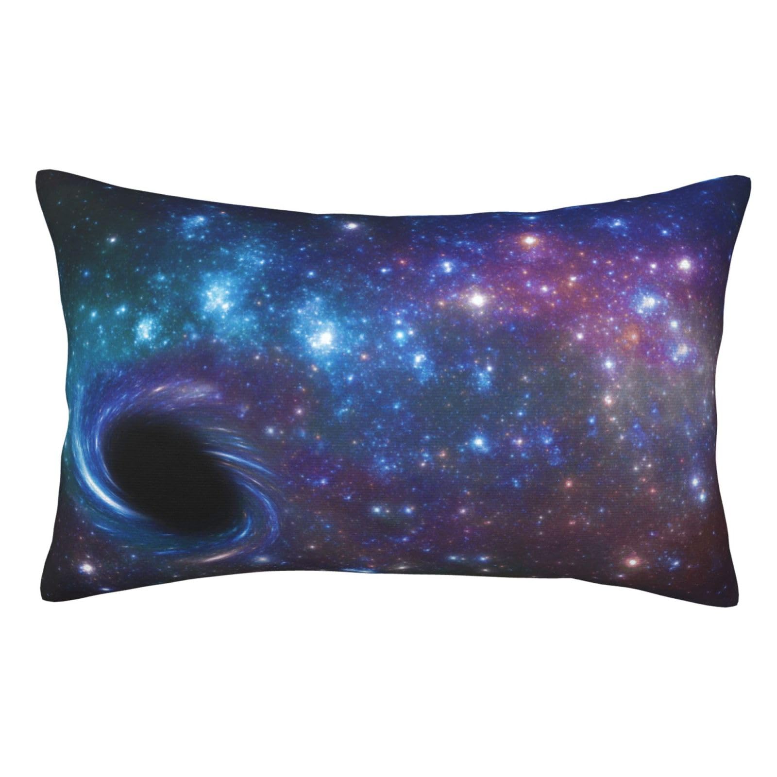 WKSGDSG Soft Plush Pillow Cover For Sofa & Bed, Galaxy, Standard Furry Throw Pillow Case 50x75 cm, Decorative Cushion Cover For Bedroom Living Room Decor, Hidden Zipper Pillowcases For All Seasons