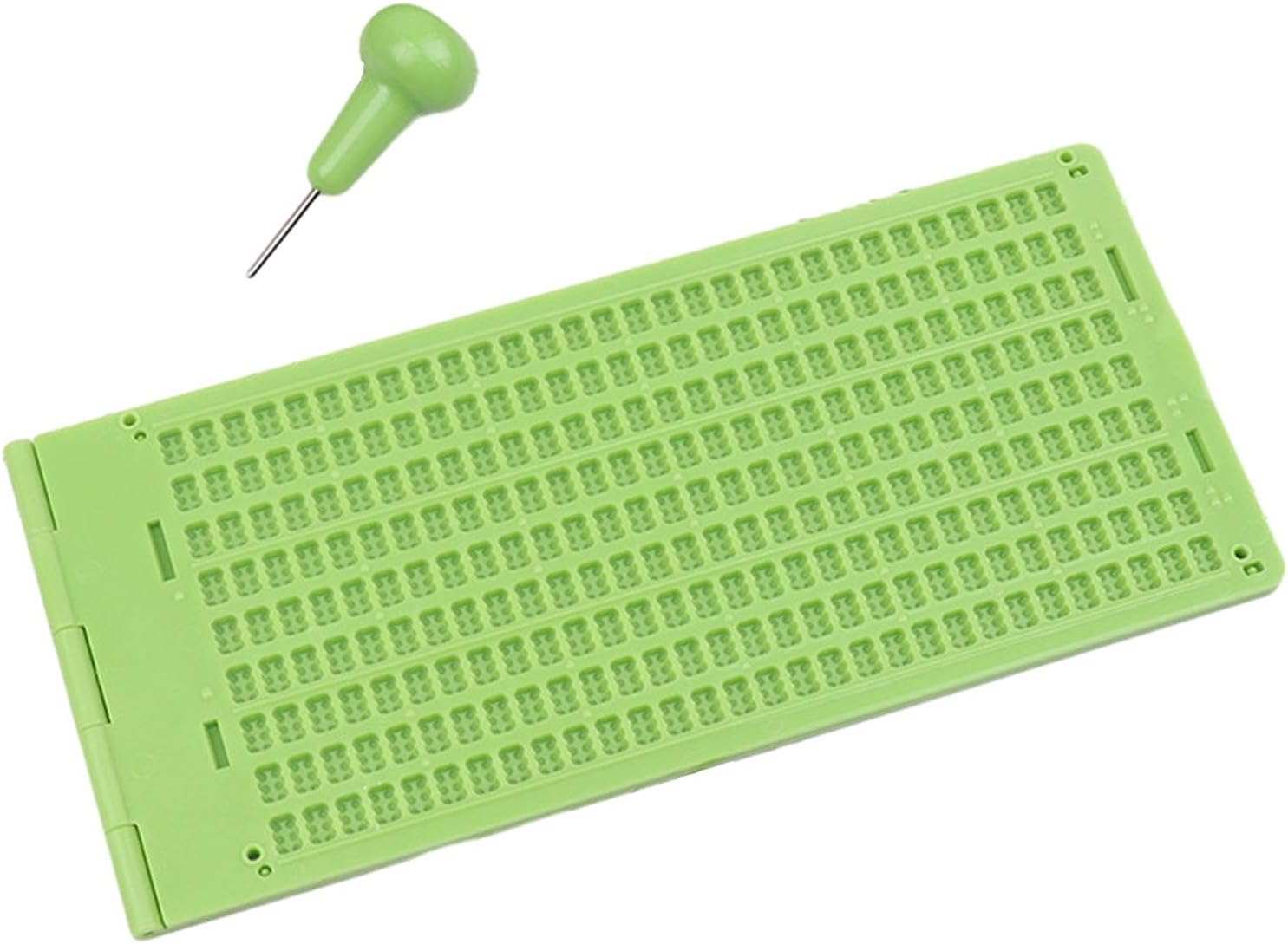 Braille Writing Slate, Braille Fingerboard Writing, Braille Slate Kit, Braille Learning Tool for Practice School Accessories, 9 Lines 30 Cells
