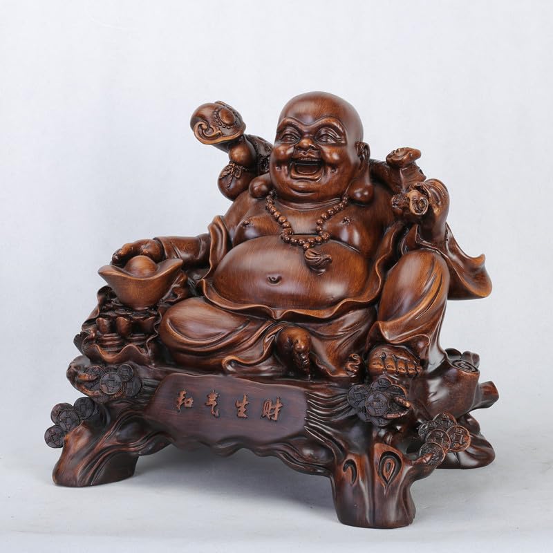 激レア！細工銅製 弥勒仏笑仏 開運財運風水置物