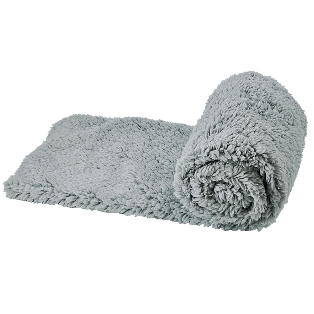 Nobby Teddy Classic Blanket 70 x 100 cm Light Grey
