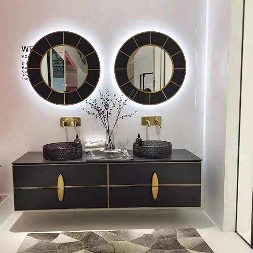 Lovedima Black Glass Vessel Sink,Bathroom Vanity Wash Sink Above Counter #TOP1