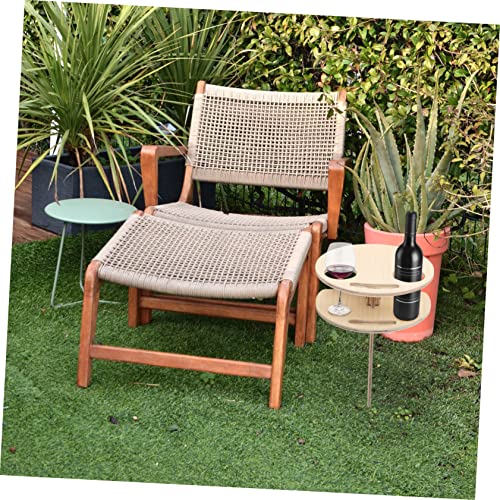 Luxshiny 3 Peças Mesa De Vinho Mesas De Praia Para Mesa De Areia Bandejas Para Comer Bandeja De Serv